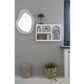 Wandregal Bryne 40 x 13 x 60 cm, Weiss - MEGART