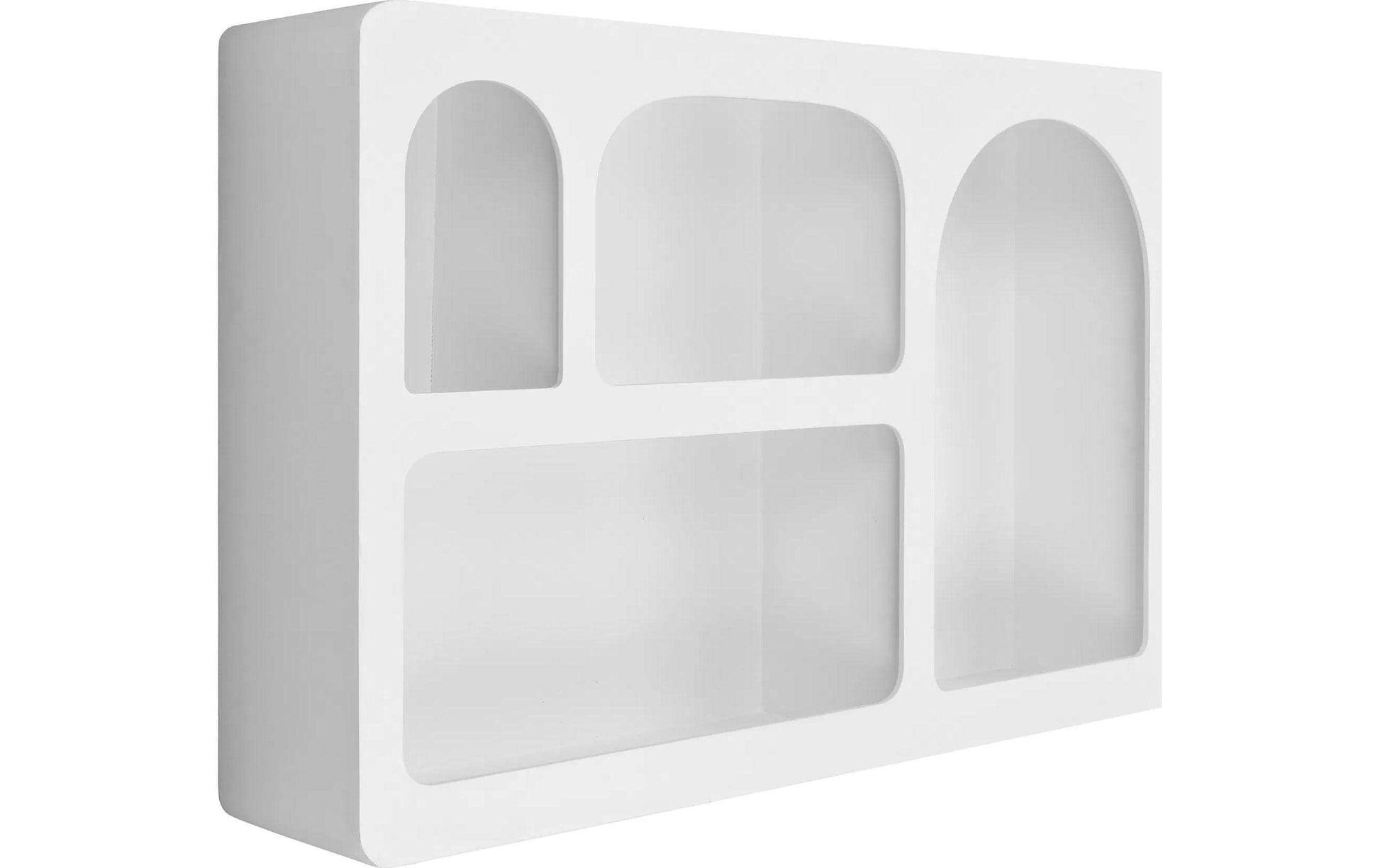 Wandregal Bryne 40 x 13 x 60 cm, Weiss - MEGART