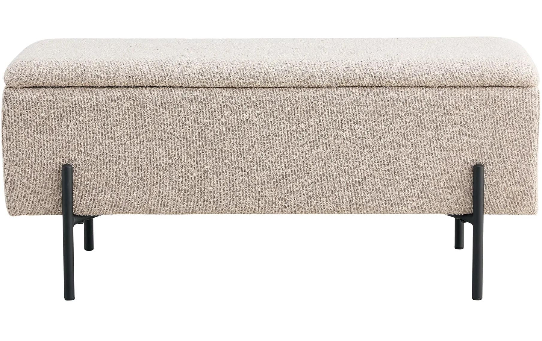 Sitztruhe Watford 36.5 x 95 x 46 cm, Beige - MEGART