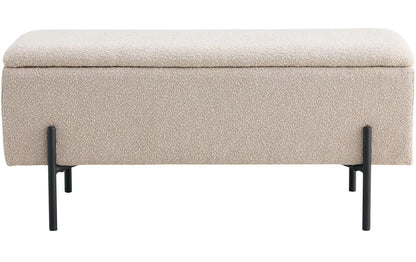Sitztruhe Watford 36.5 x 95 x 46 cm, Beige - MEGART