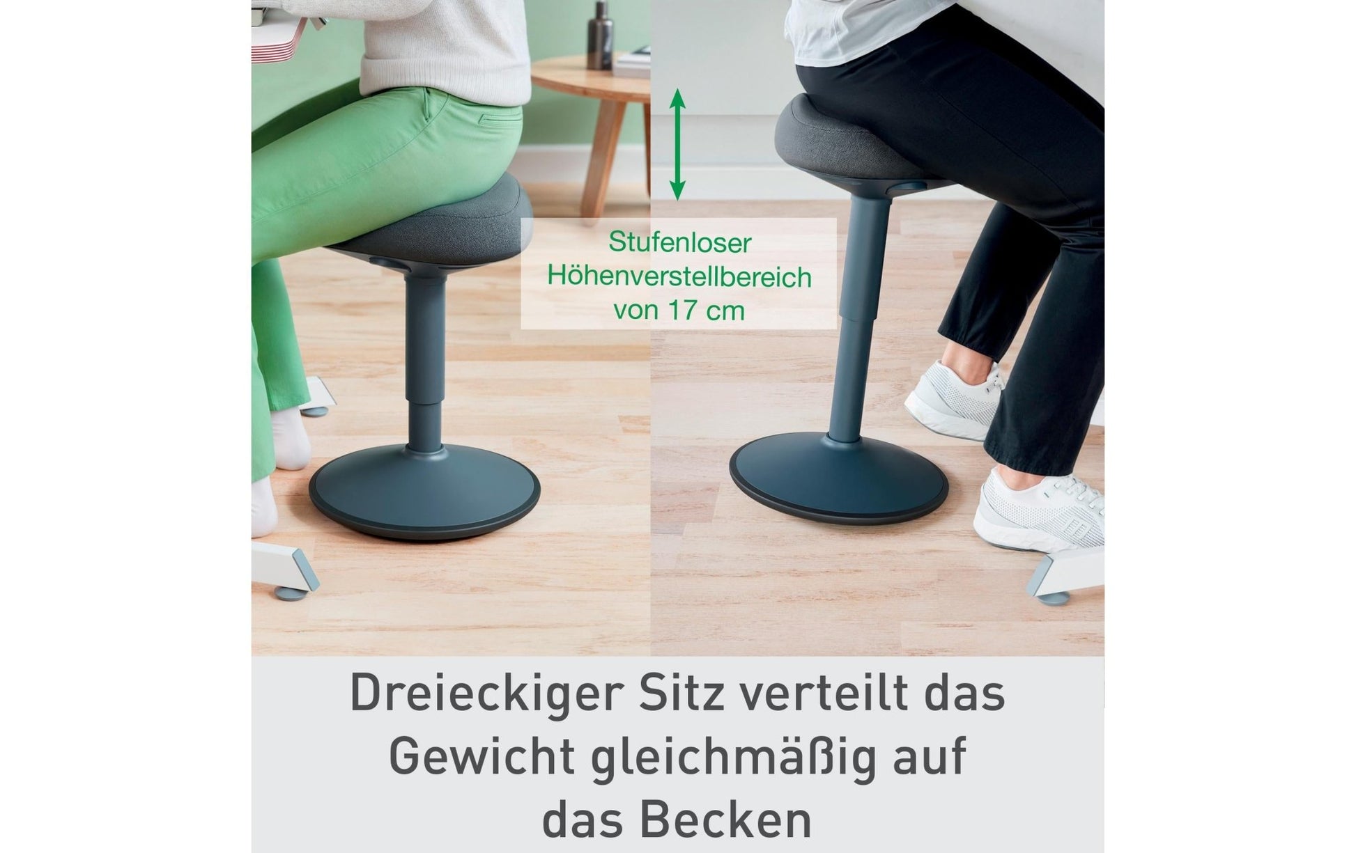 Leitz Ergo Active Sitzhocker Dunkelgrau - MEGART