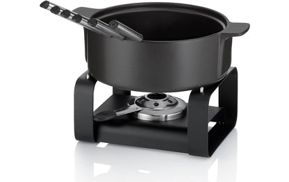 Käsefondue - Set Roman 9 Teile, Schwarz - MEGART