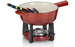 Käsefondue - Set Calido 11 Teile - Rot - MEGART