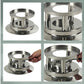 Fleischfondue - Set Cailin 10 Teile, Silber - MEGART