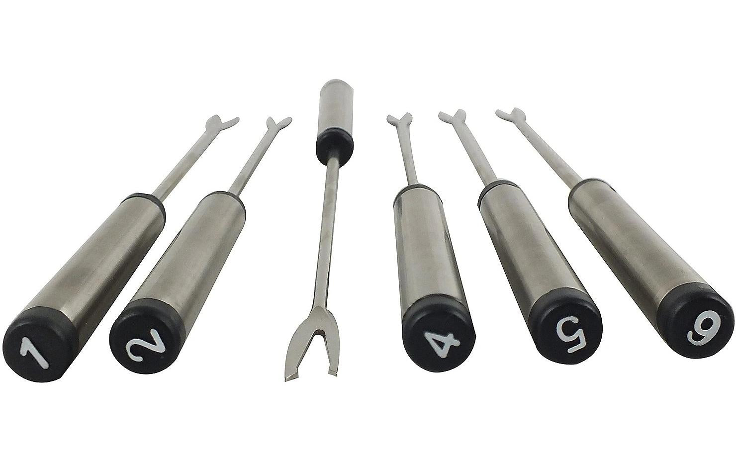 Fleischfondue - Set Cailin 10 Teile, Silber - MEGART