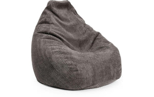 Poltrona a sacco Giant Cord 400 L, grigio scuro