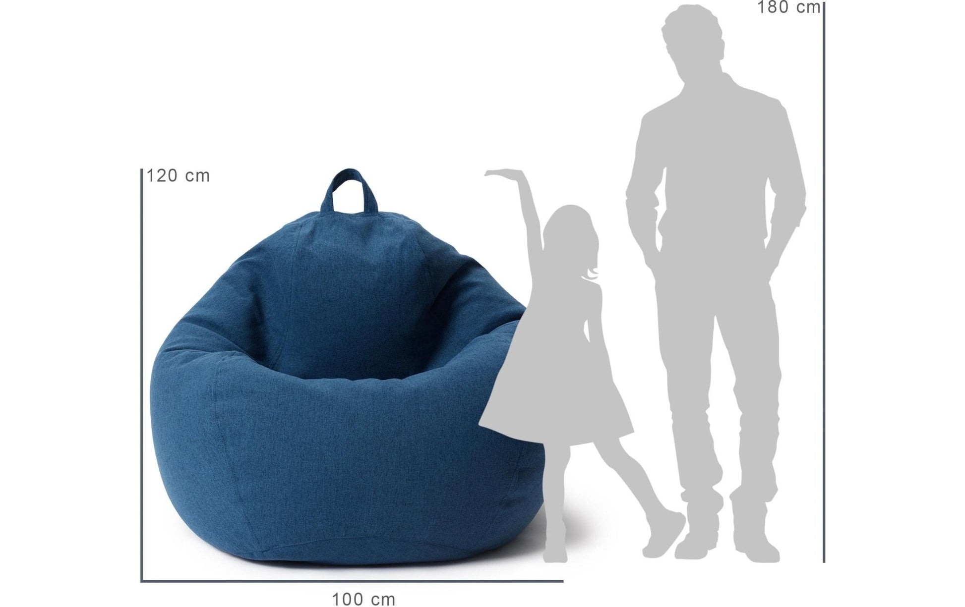 Sitzsack Comfort Line 315 L, Nachtblau - MEGART