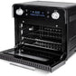 Backofen Design Ofen Air Fry & Pizza 22 l, Schwarz