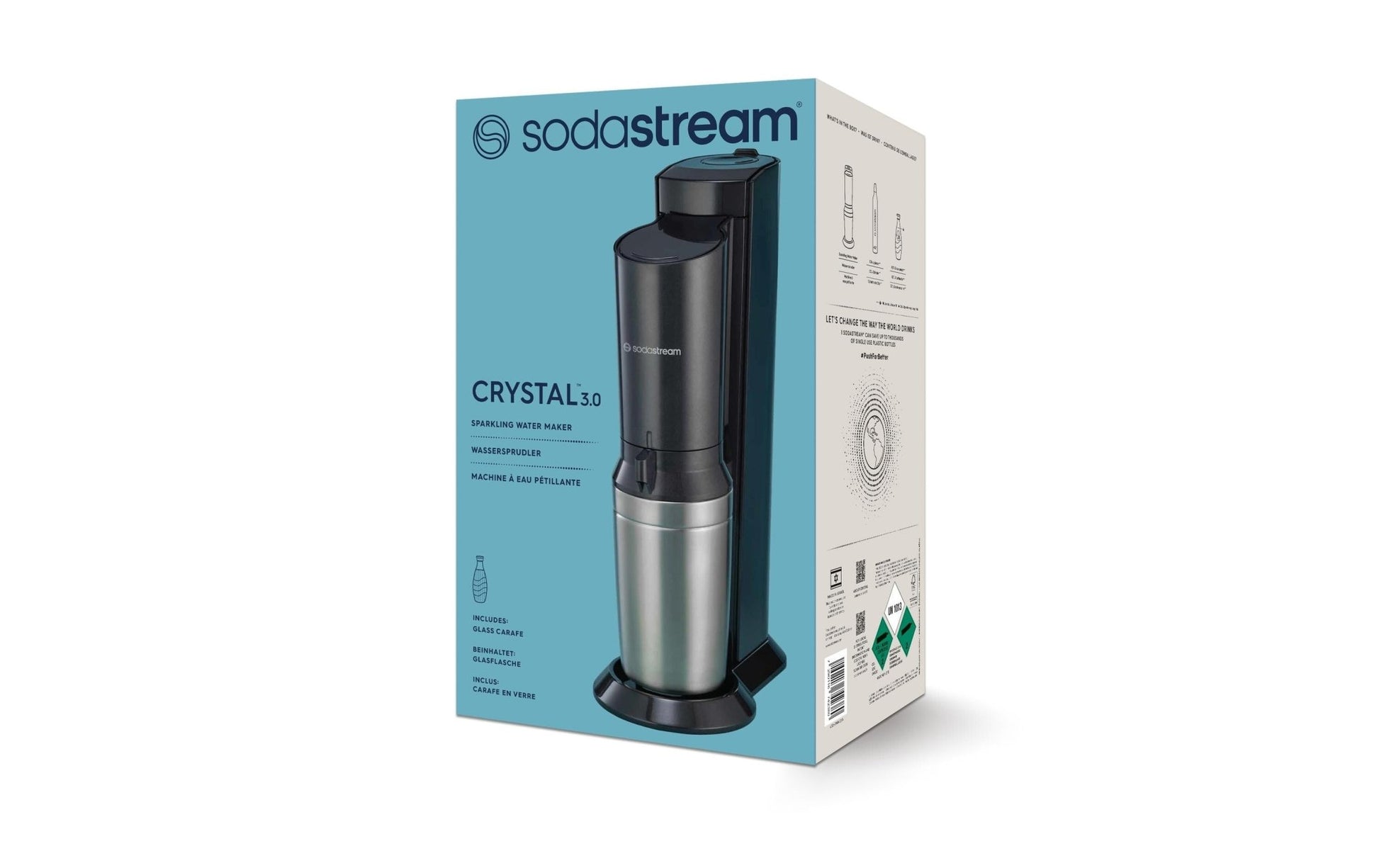 Wassersprudler Crystal CQC Schwarz - MEGART