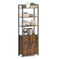 Regal mit 4 Ablagen 60 cm x 159.5 cm, Braun/Schwarz - MEGART