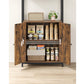 Regal mit 4 Ablagen 60 cm x 159.5 cm, Braun/Schwarz - MEGART