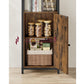 Regal mit 4 Ablagen 40 cm x 159.5 cm, Braun/Schwarz - MEGART