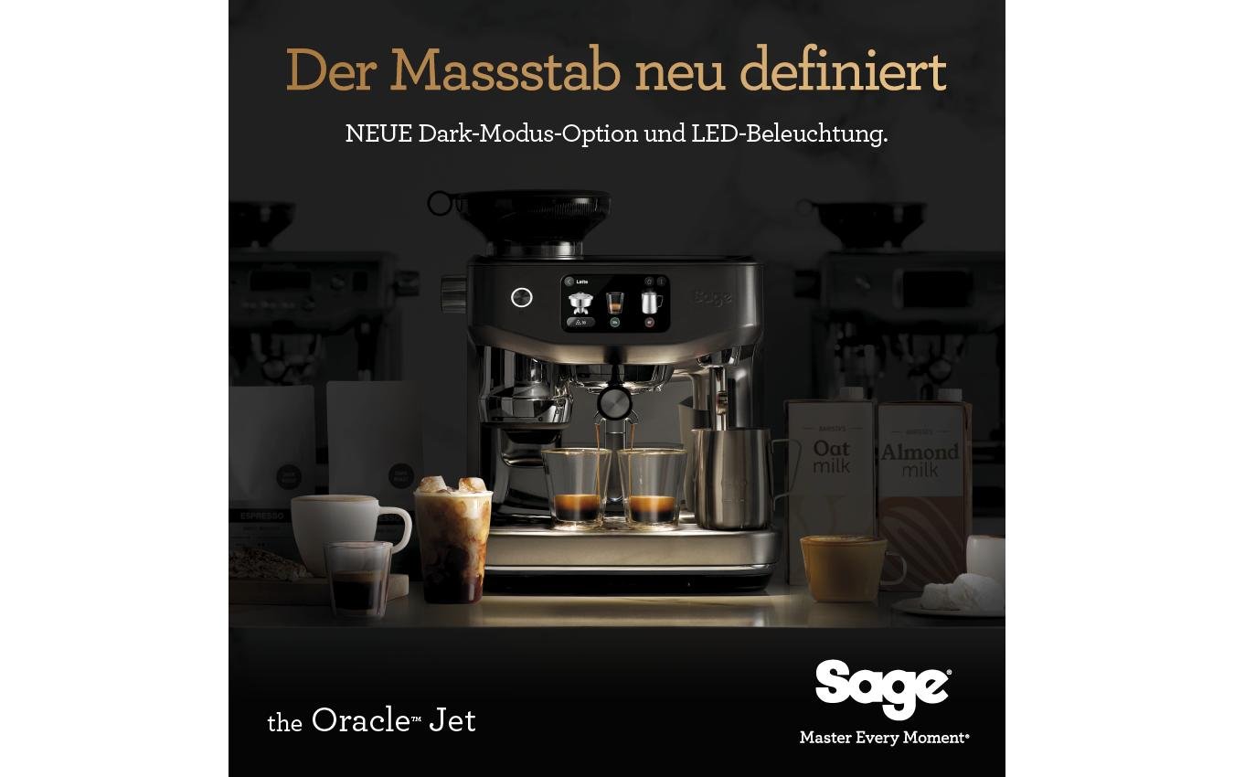 Siebträgermaschine Oracle Jet SES985 Trüffelschwarz - MEGART