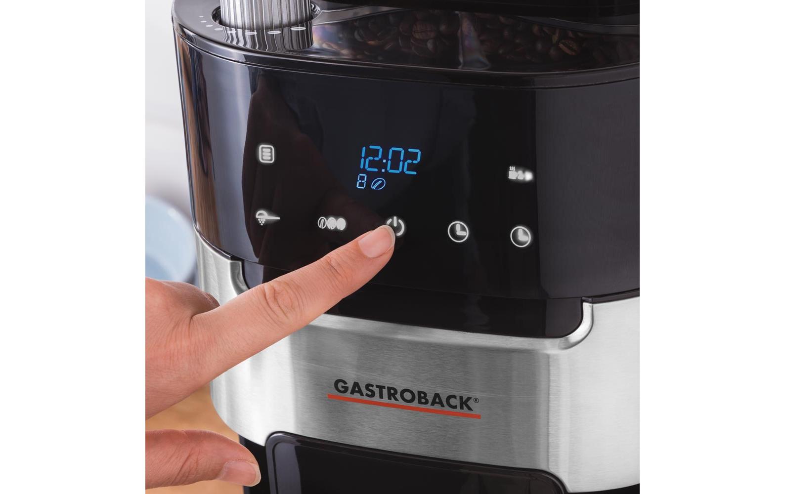 Filterkaffeemaschine Grind & Brew Pro Thermo Schwarz/Silber - MEGART