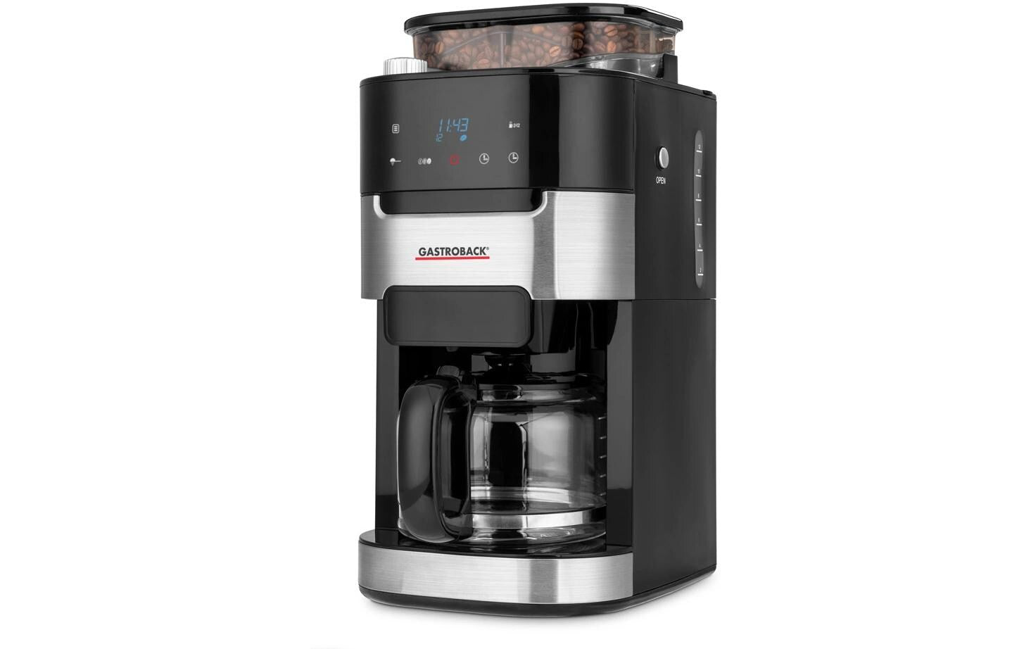 Filterkaffeemaschine Grind & Brew Pro Thermo Schwarz / Silber - MEGART