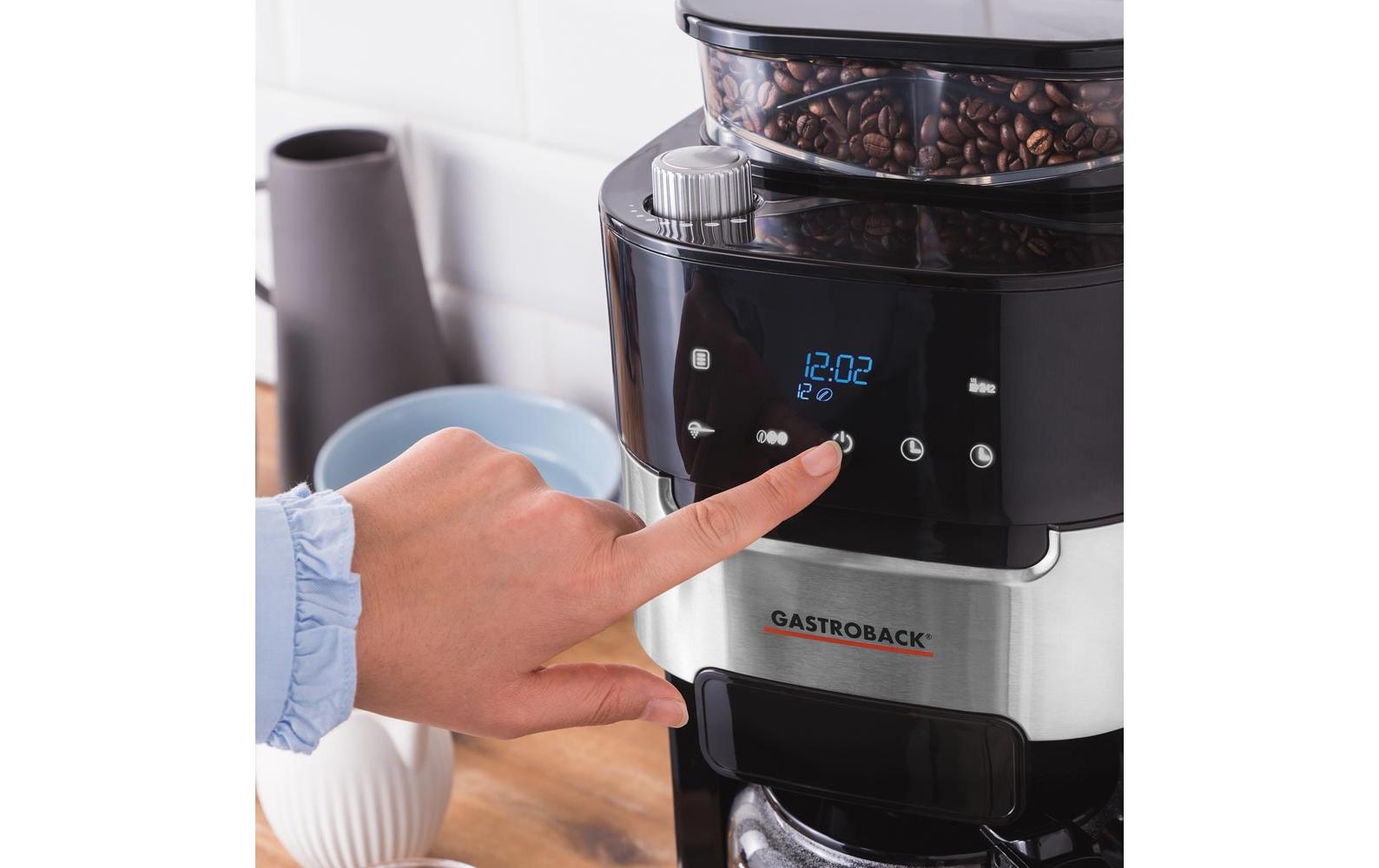 Filterkaffeemaschine Grind & Brew Pro Thermo Schwarz / Silber - MEGART