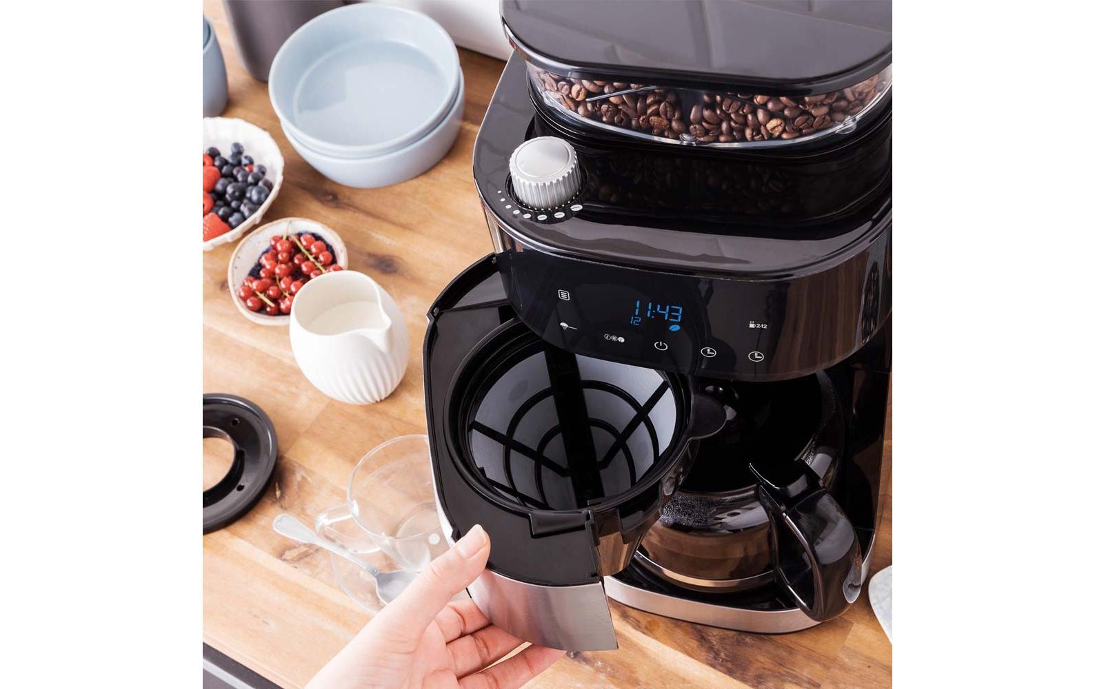 Filterkaffeemaschine Grind & Brew Pro Thermo Schwarz / Silber - MEGART