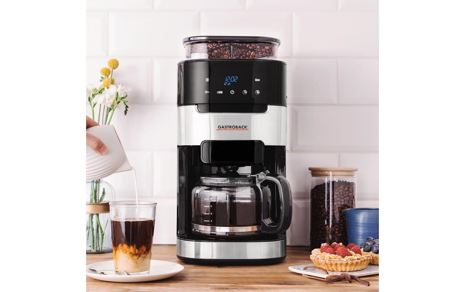 Filterkaffeemaschine Grind & Brew Pro Thermo Schwarz / Silber - MEGART