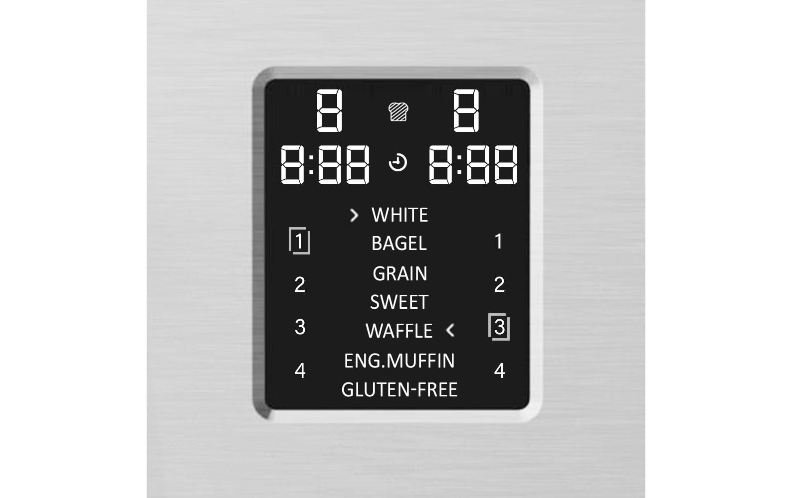 Toaster Digital 4S Silber - MEGART