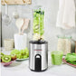 Smoothie Maker Mix & Go Schwarz/Silber - MEGART