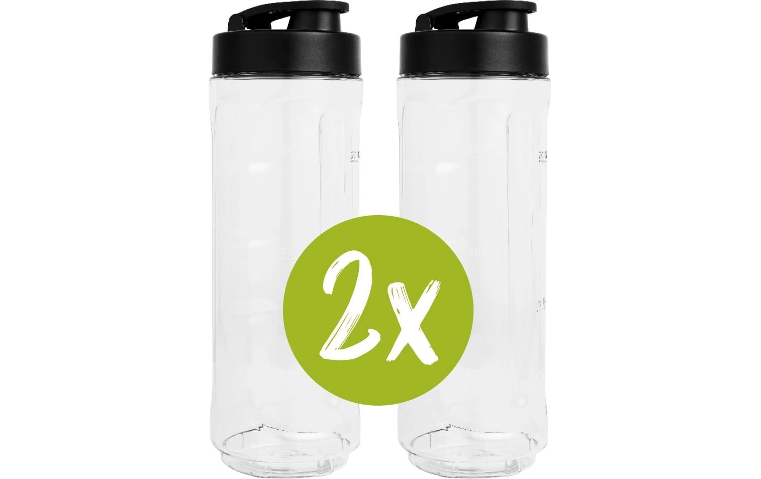 Smoothie Maker Mix & Go Schwarz/Silber - MEGART