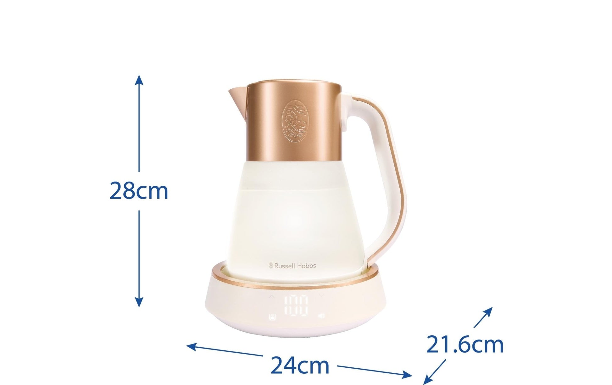 Wasserkocher Calm 1.7 l, Kupfer/Weiss - MEGART