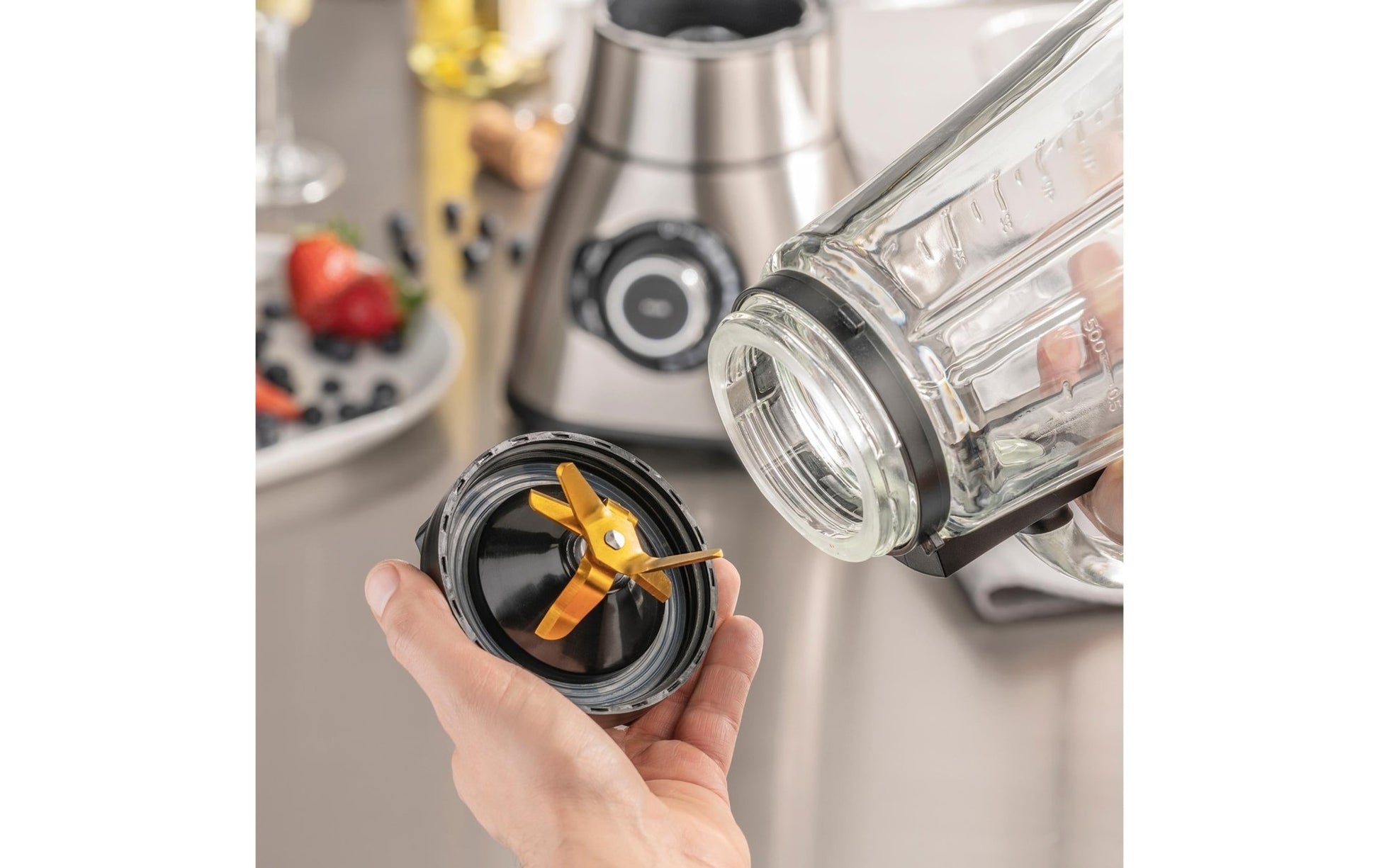 Standmixer B 1800 PowerBlender Set Silber - MEGART