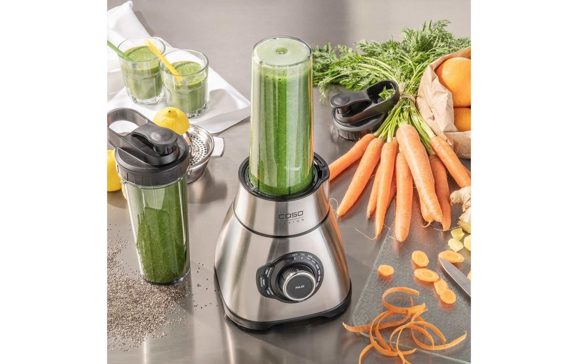 Standmixer B 1800 PowerBlender Set Silber - MEGART