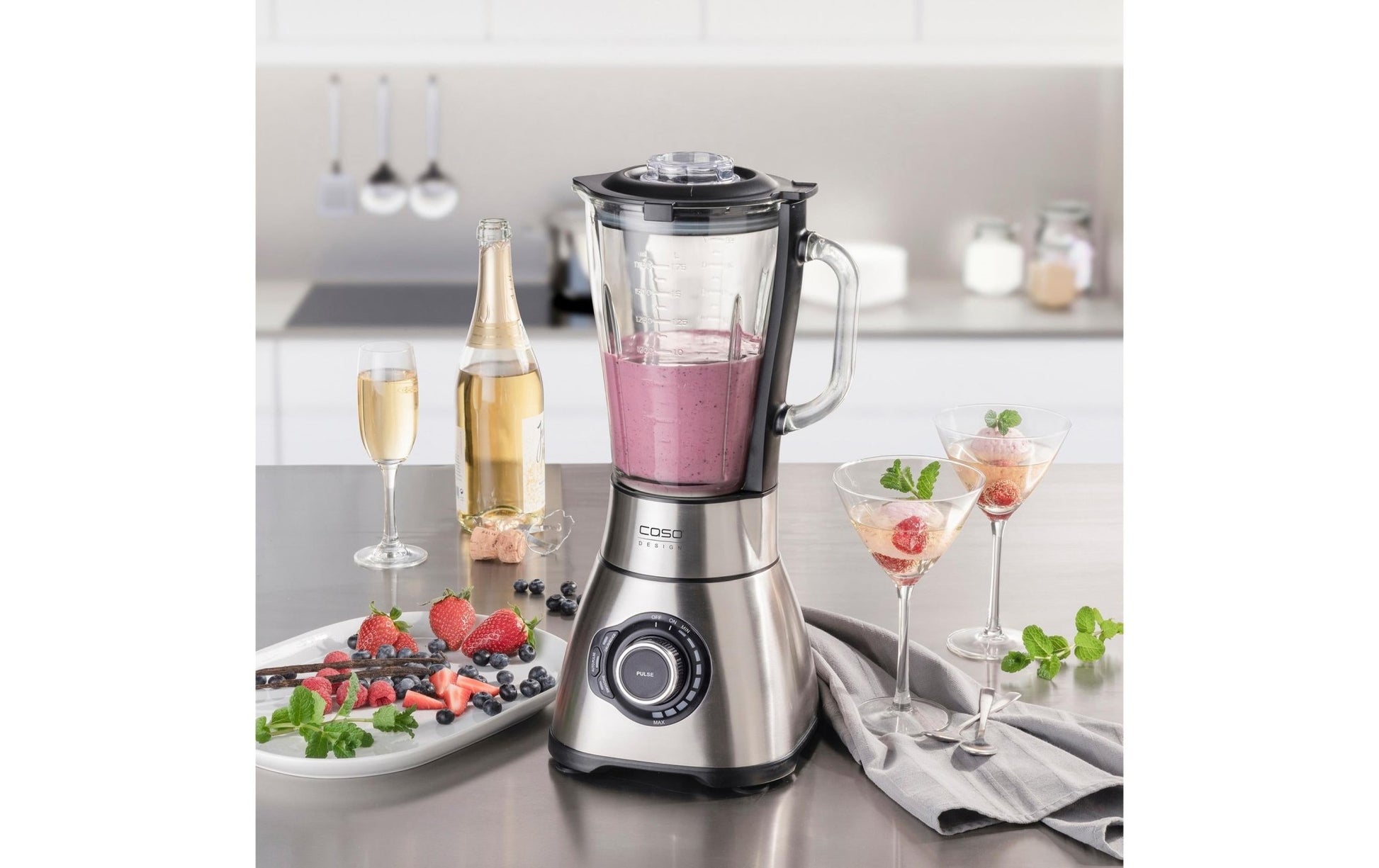 Standmixer B 1800 PowerBlender Set Silber - MEGART