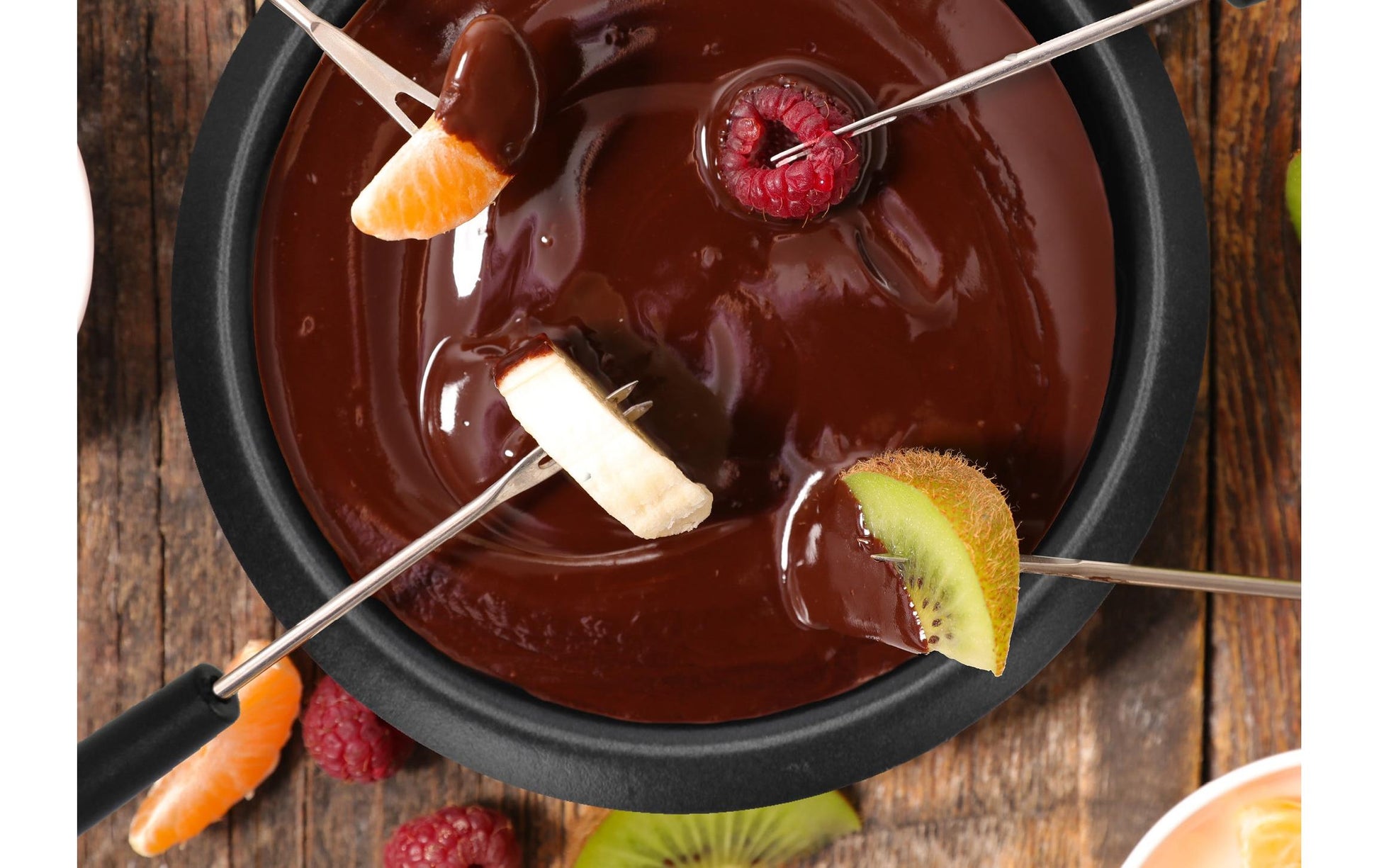 Schokoladenfondue - Set KG2352 10 Teile, Schwarz - MEGART