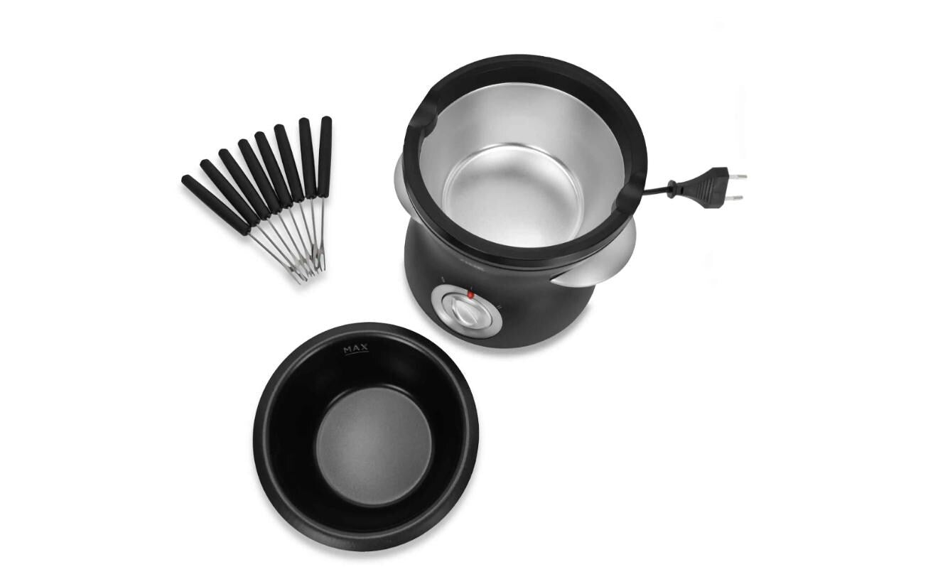 Schokoladenfondue - Set KG2352 10 Teile, Schwarz - MEGART