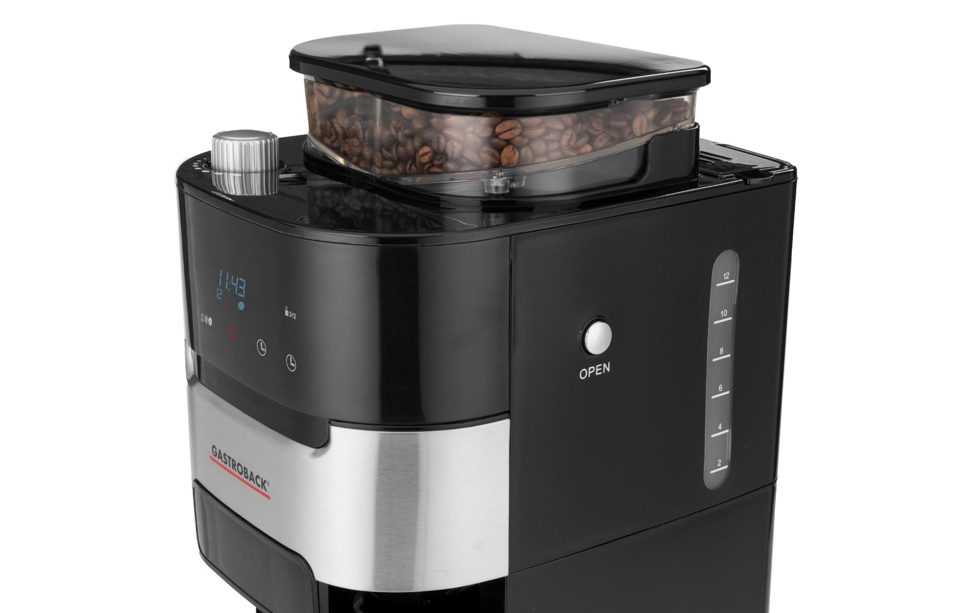 Filterkaffeemaschine Grind & Brew Pro Thermo Schwarz / Silber - MEGART