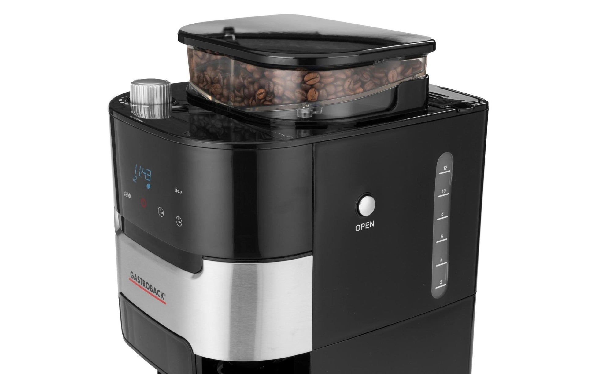 Filterkaffeemaschine Grind & Brew Pro Thermo Schwarz/Silber - MEGART