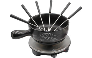 Fondue Set OHM - FND - 1507 8 Teile, Schwarz - MEGART