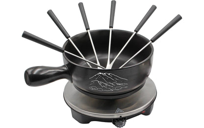 Fondue Set OHM - FND - 1507 8 Teile, Schwarz - MEGART