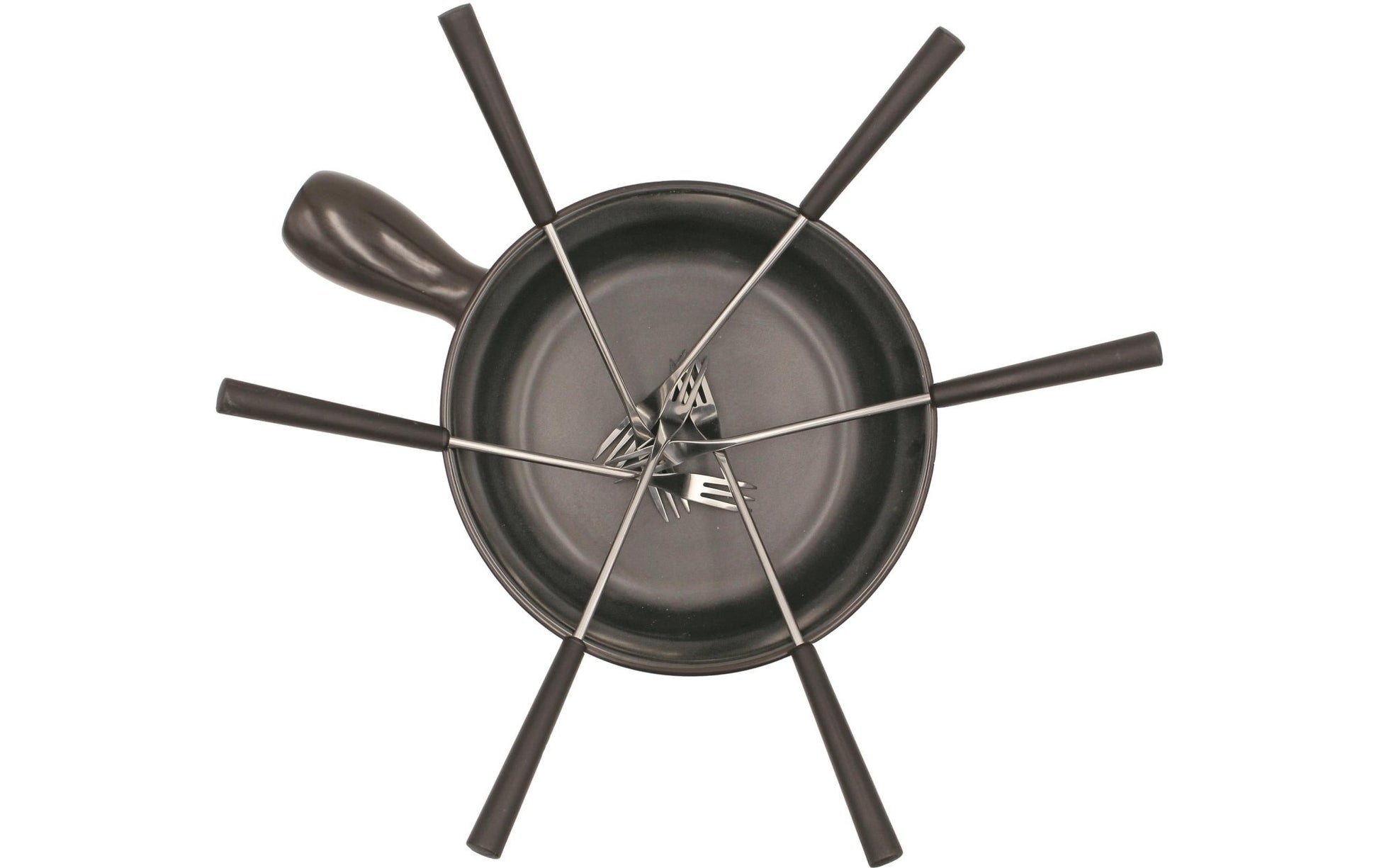 Fondue Set OHM - FND - 1507 8 Teile, Schwarz - MEGART