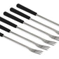 Fondue Set OHM - FND - 1507 8 Teile, Schwarz - MEGART