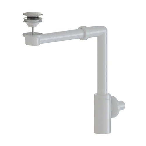 Platzsparender ABS-Siphon für Waschtisch mit Click-Clack-Ablauf - MEGART