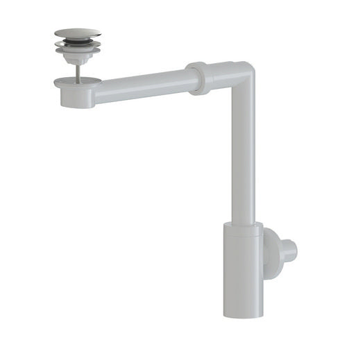 Platzsparender ABS-Siphon für Waschtisch mit Click-Clack-Ablauf