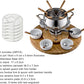 Fondue - Set OHM - FND - 2229 29 Teile, Braun/Silber - MEGART