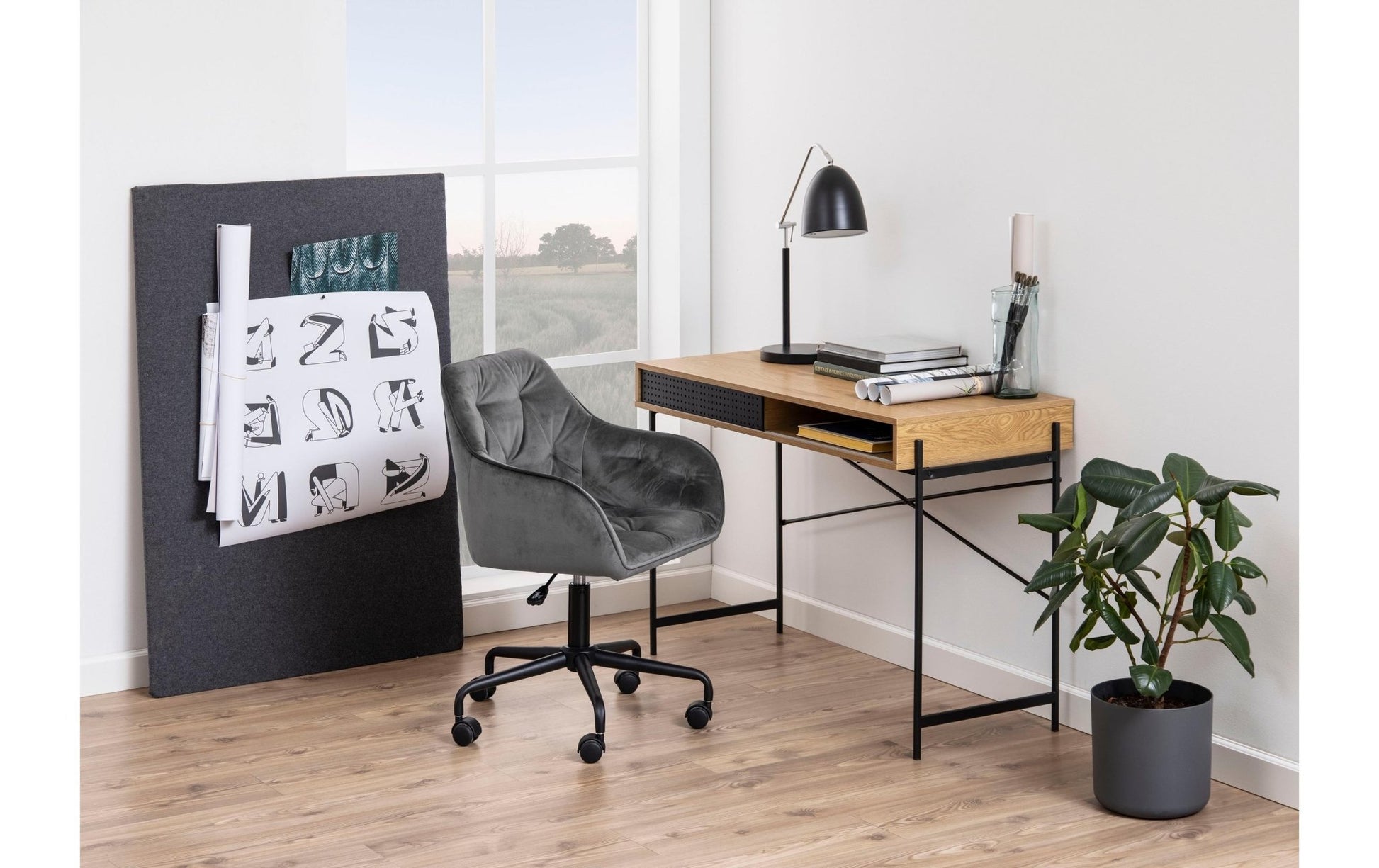 AC Design Tisch Angus, Schwarz / Braun - MEGART