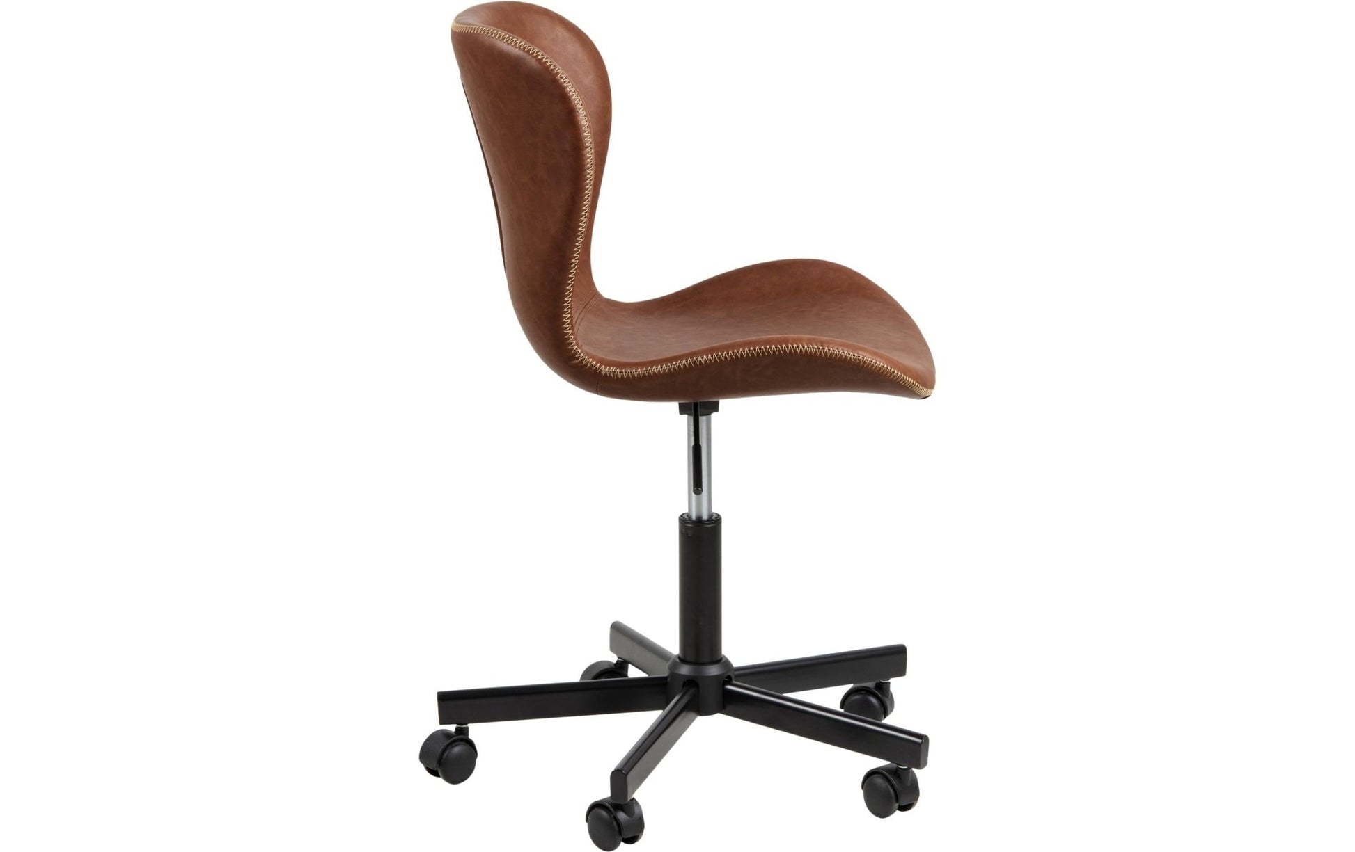 AC Design Bürostuhl Batilda, mit Polsterrücken, Cognac - MEGART