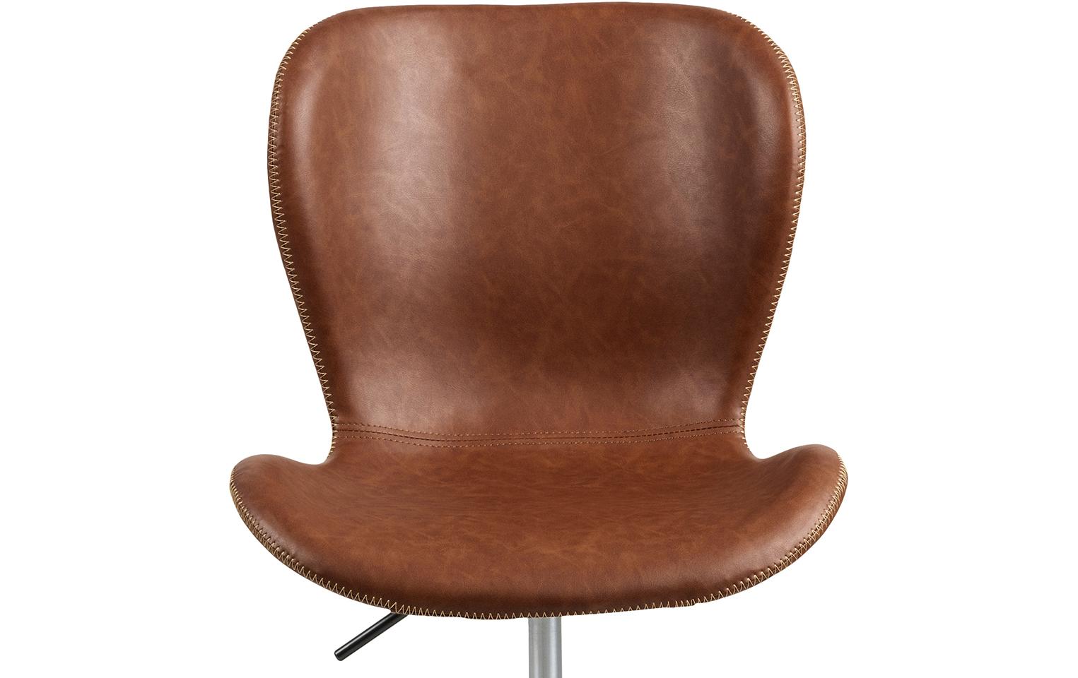 AC Design Bürostuhl Batilda, mit Polsterrücken, Cognac - MEGART