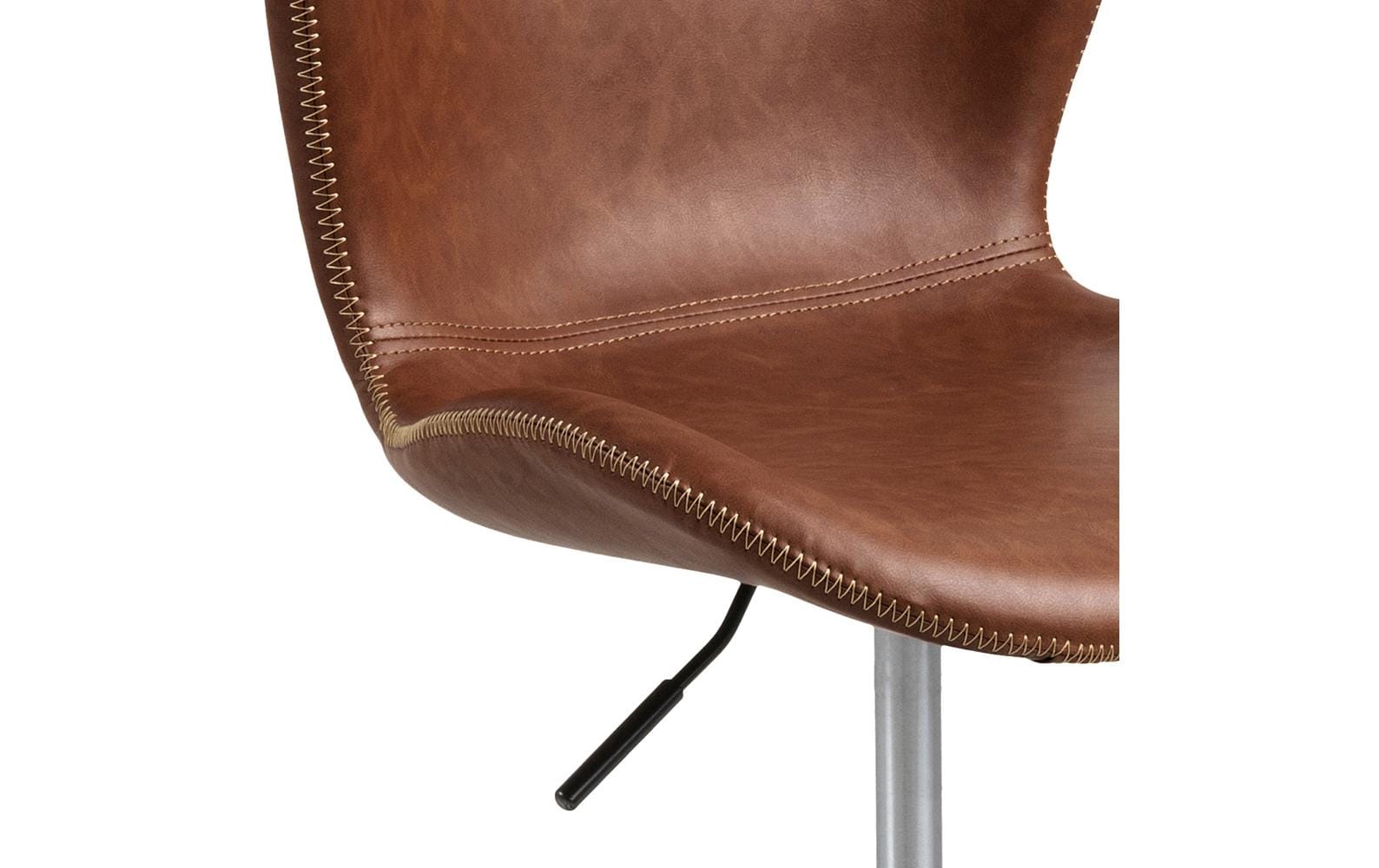 AC Design Bürostuhl Batilda, mit Polsterrücken, Cognac - MEGART
