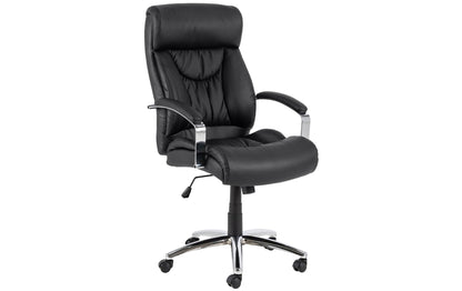 AC Design Bürostuhl Benson, mit Polsterrücken und Armlehnen, Schwarz - MEGART