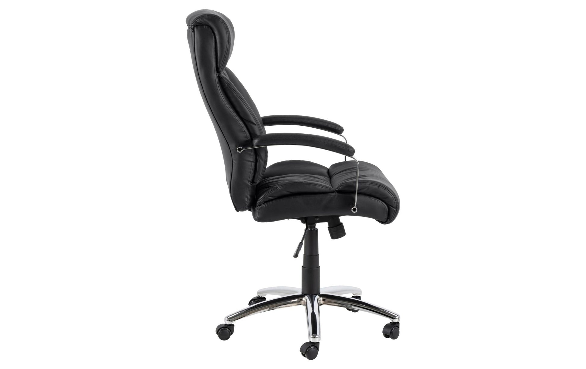 AC Design Bürostuhl Benson, mit Polsterrücken und Armlehnen, Schwarz - MEGART