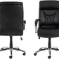 AC Design Bürostuhl Benson, mit Polsterrücken und Armlehnen, Schwarz - MEGART
