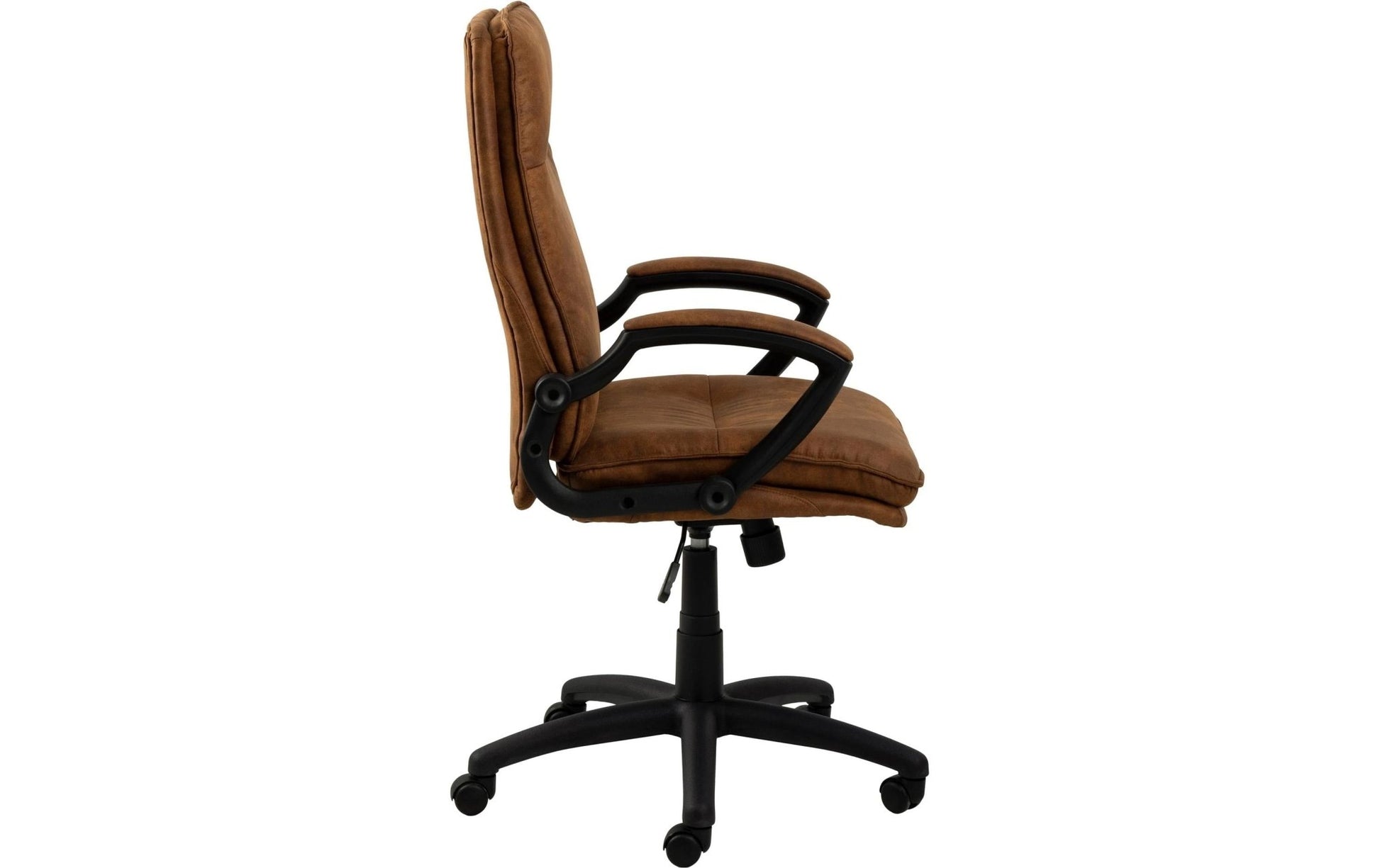 AC Design Bürostuhl Brad, mit Armlehnen und Bremsrollen, Camel - MEGART