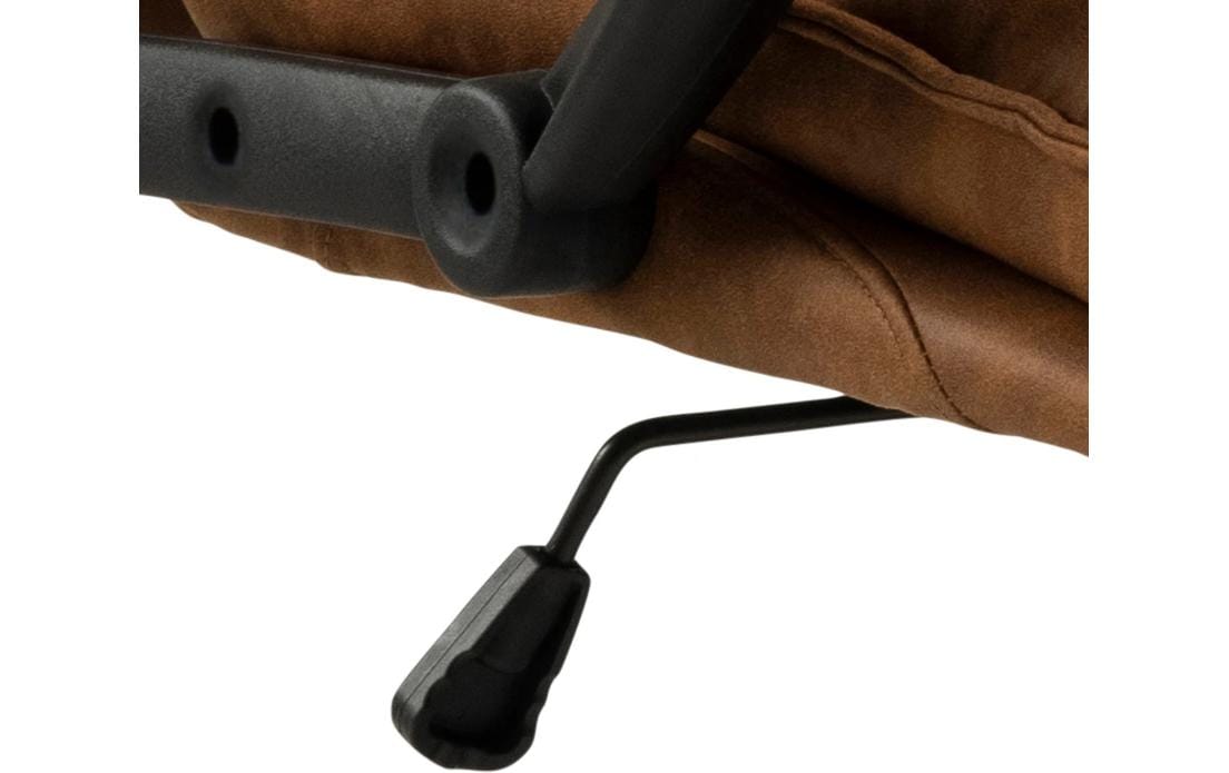 AC Design Bürostuhl Brad, mit Armlehnen und Bremsrollen, Camel - MEGART