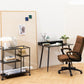 AC Design Bürostuhl Brad, mit Armlehnen und Bremsrollen, Camel - MEGART